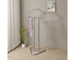 Metalen kapstok CAMILO, lichtgrijs geschilderd