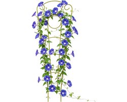Metalen Klimrek - Plantsteun Tuin - Planten Ondersteunen - Weerbestendig Ontwerp - 73 cm Hoog - Enkel