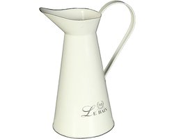 Metalen Kruik - Geëmailleerde Kan - Drank Serveren - Nostalgisch Design - 26 cm Hoog