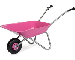Metalen kruiwagen rolly (roze)