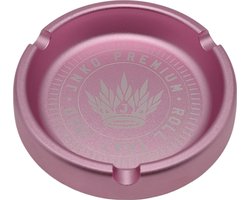 Metalen Luxe Asbak | Aluminium | Roze | 10cm | Cadeau Verpakking | JNKO