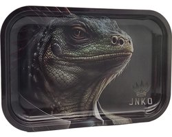 Metalen Luxe Dienblad | 29x19cm | Geklede Dieren Serie | Leguaan | Decoratief Dienblad | JNKO