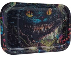 Metalen Luxe Dienblad | 29x19cm | Psychedelic Serie | Wonderland 1 | Decoratief Dienblad | JNKO