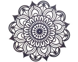 Metalen Mandala Wanddecoratie | 50cm | Sierlijke Muurdecoratie van Metaal