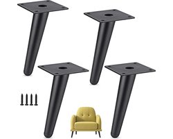 Metalen Meubelpoten - 15 cm Vervangende Poten voor Diverse Meubels - Set van 4