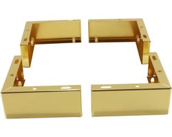 Metalen Meubelpoten - Bankpoten Kastpoten - Meubels Verhogen - Stabiele IJzeren Constructie - 4 Stuks 12cm - Goud