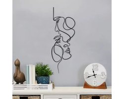 Metalen muur decoratie industrieel - 50 cm - Wanddecoratie woonkamer - Room decor -  Kamer decoratie