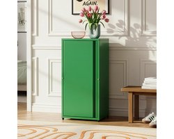 Metalen Opbergkast - Archiefkast Bureaukast - Werkplek Organiseren - Verstelbare Legplanken - 88x40x35 cm - Appelgroen