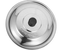 Metalen Pan Deksel - Wok Deksel - Koken en Bakken - Hittebestendige Handgreep - 40x40cm - Zilverkleurig