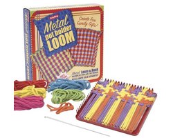 Metalen Pannenlap Loom Set in Rood - Creatief Keukenproject