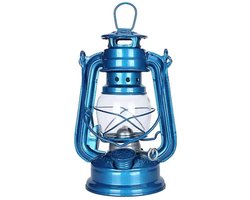 Metalen Petroleumlamp met Glazen Bol – Sfeervolle Olielamp voor Binnen & Buiten – Tafellamp en Hanglamp – Ideaal bij Stroomuitval, Camping en Tuin