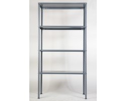 ‎Metalen plank met 4 niveaus 100kg Mega 50 2000x1000x500mm grijs‎