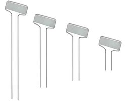Metalen Plant Labels - Zaailing Tags - Tuin Identificatie - Waterdicht Aluminium - 10 stuks 10 inch - Zilver
