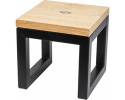 metalen plantenzuil 17 cm - krukje - bijzettafeltje - verhoging - vensterbank bankje - zuiltje - gepoedercoat ral 9005