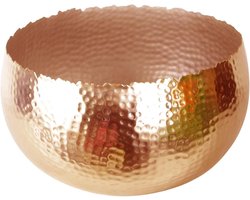 Metalen Planter - Bloempot Koper - Binnen Planten - Gehamerde Afwerking - 32cm Breed - Koper