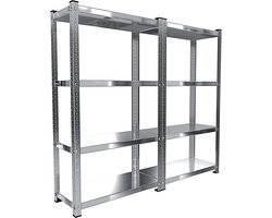 Metalen Rekken - Opbergstellingen - Garage Opslag - Modulair Ontwerp - 150 x 75 x 30 cm - Grijs