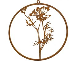 Metalen ring patina decoratie ring wanddecoratie dille tak Ø38cm