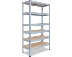Metalen Stellingkast Verzinkt 230x110x30 cm met 6 Planken