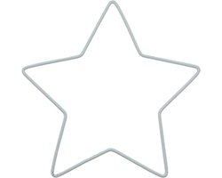 Metalen Ster wit 30cm