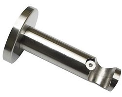 Metalen Steun voor Gordijnroedes - Ø16mm, 7,5 cm