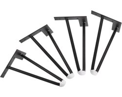 Metalen Stoelpoten - Meubelpoten Driehoek - Meubels Verhoging - Hoog Draagvermogen - 30 cm - Zwart