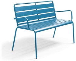 Metalen Tuinbank voor 2 Personen - Weerbestendig en Modern Design