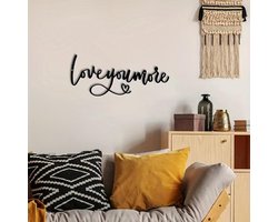 Metalen Wanddecoratie Minimalistisch Zwart voor Woonkamer of Slaapkamer