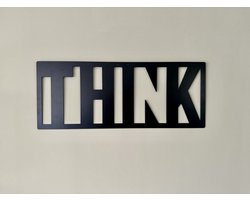 Metalen wanddecoraties - Think - Wandecoratie van metaal