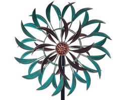 Metalen windspinner - Tuindecoratie - 1 stuk - Duurzaam metaal - 63" H