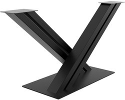 MetaloPro Tafelonderstel Arrakis - Zwart Centraal Metalen Tafelonderstel In Robuuste V-Vorm, Voor Eet-, Werk- En Vergadertafels