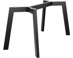 MetaloPro Tafelonderstel Barax Special - Minimalistisch Industrieel Zwart Stalen Onderstel Voor Moderne Eet- En Werktafels 190x70x72cm
