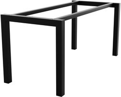 MetaloPro Tafelonderstel Etamin – Zwart Stalen Frame in Minimalistisch Design – Moderne Basis voor Eet-, Werk- en Kantoortafels in Loft- en Scandinavische Stijl 180x70x72cm
