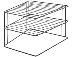 Metaltex - Bordenrek - Zwart - Keukenkast organizer - 25x25x19 cm