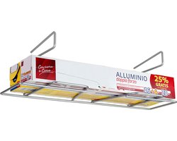 Metaltex - Huishoudfolie houder - Aluminiumfolie Houder Ophangbaar - 33 cm - Zilver