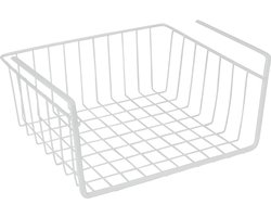 Metaltex - Kasthangmand Babatex - 30 cm - Hangmandje voor onder plank - Wit