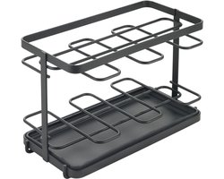 Metaltex - Keukengerei Houder Organizer - Zwart - Voor op Aanrecht - 23 x 11 x 15 cm