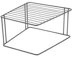 Metaltex - Keukenkast rekje Boxe - Bordenrek - Keukenkast organizer - Rek voor borden - 1 Etage - Zwart - Stabiel