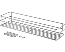 Metaltex - Kitchen Slide - Kruidenrek Uitschuifbaar - Schuifbaar Mandje - Voor Binnenzijde Keukenkast - 12x42x7 cm