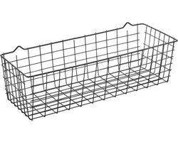 Metaltex - Mandje Koala - Opbergmand - Zwart - 33 x 9 x 12 cm