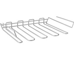 Metaltex - Ophangbare wijnglazenhouder - Ophangen in de kast - Sterke coating - 8 wijnglazen