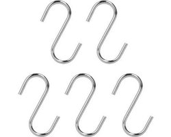 Metaltex S-haken 7 Cm Rvs Zilver 5 Stuks