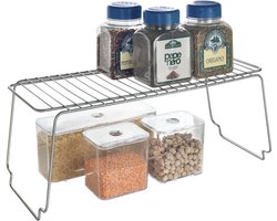 Metaltex - Stapelrek - Kast Organizer - Zilver - 35x26x15 cm