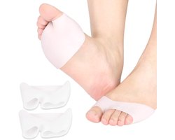 Metatarsale Kussens voor Voeten, Ademend en Zacht Silicoon voor Diabetische Voeten, Verlichting van Voetpijn, Preventie van Eelt en Blaren, 1 Paar