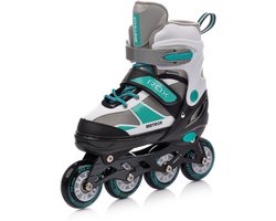 Meteor Rox - Skates Inline - Kinderen - Verstelbaar - maat L 38-41, mintgroen