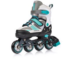 Meteor Rox - Skates Inline - Kinderen - Verstelbaar - S - maat 30-33, mintkleur