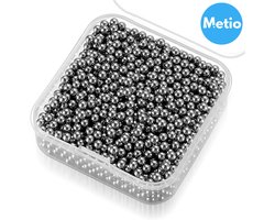 Metio - Roestvrijstalen Reinigingskralen 1500-delig - Stalen Reinigingsballen voor Flessen, Karaffen & Moeilijk Bereikbare Plekken - Duurzaam & Efficiënt
