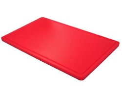 METRO Professional snijplank, GN 1/1, hoogwaardig polyethyleen (HDPE), 53 x 32,5 x 2 cm, rood