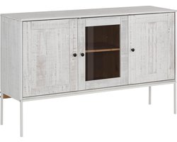 Mette Dressoir met 3 deuren en 2 lades in grenen wit