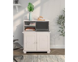 Mette Secretaire Bureau - Wit Grenen - 82 x 39 x 107 cm
