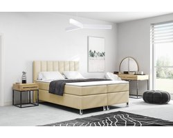 Meuba Home - Julio Boxspring - Beige - 180x200 - Binnen vering box - Met topper